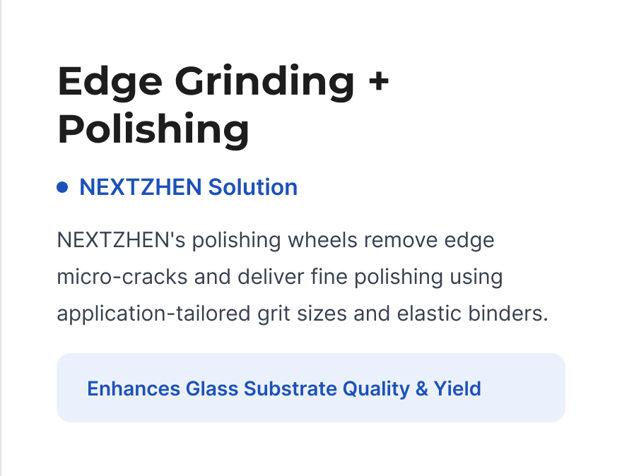 NEXTZHEN edge polishing solution benefits and quality improvement