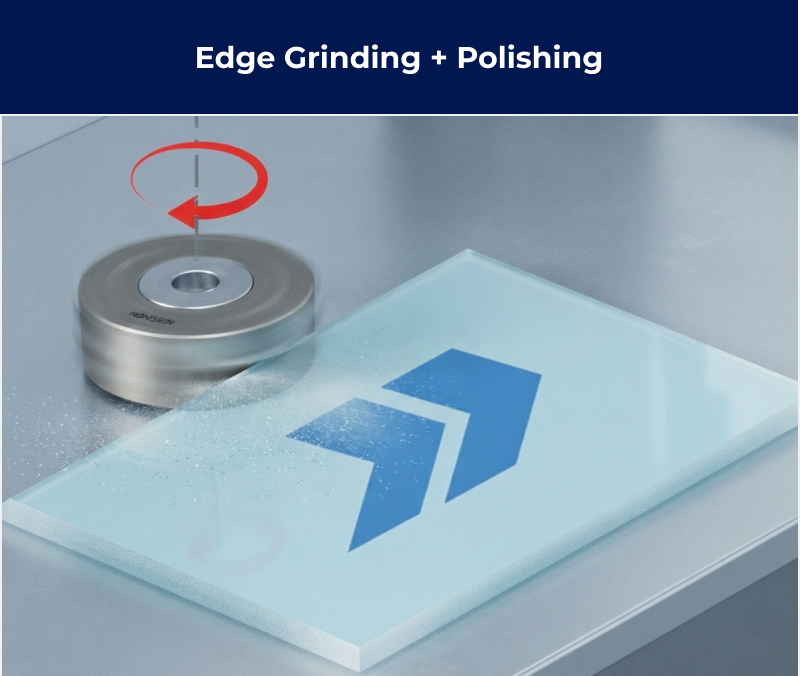 NEXTZHEN edge grinding and polishing wheel mechanism